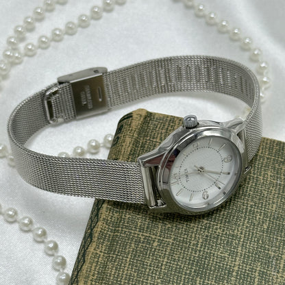 Silver Classic Round Dial Timex Watch