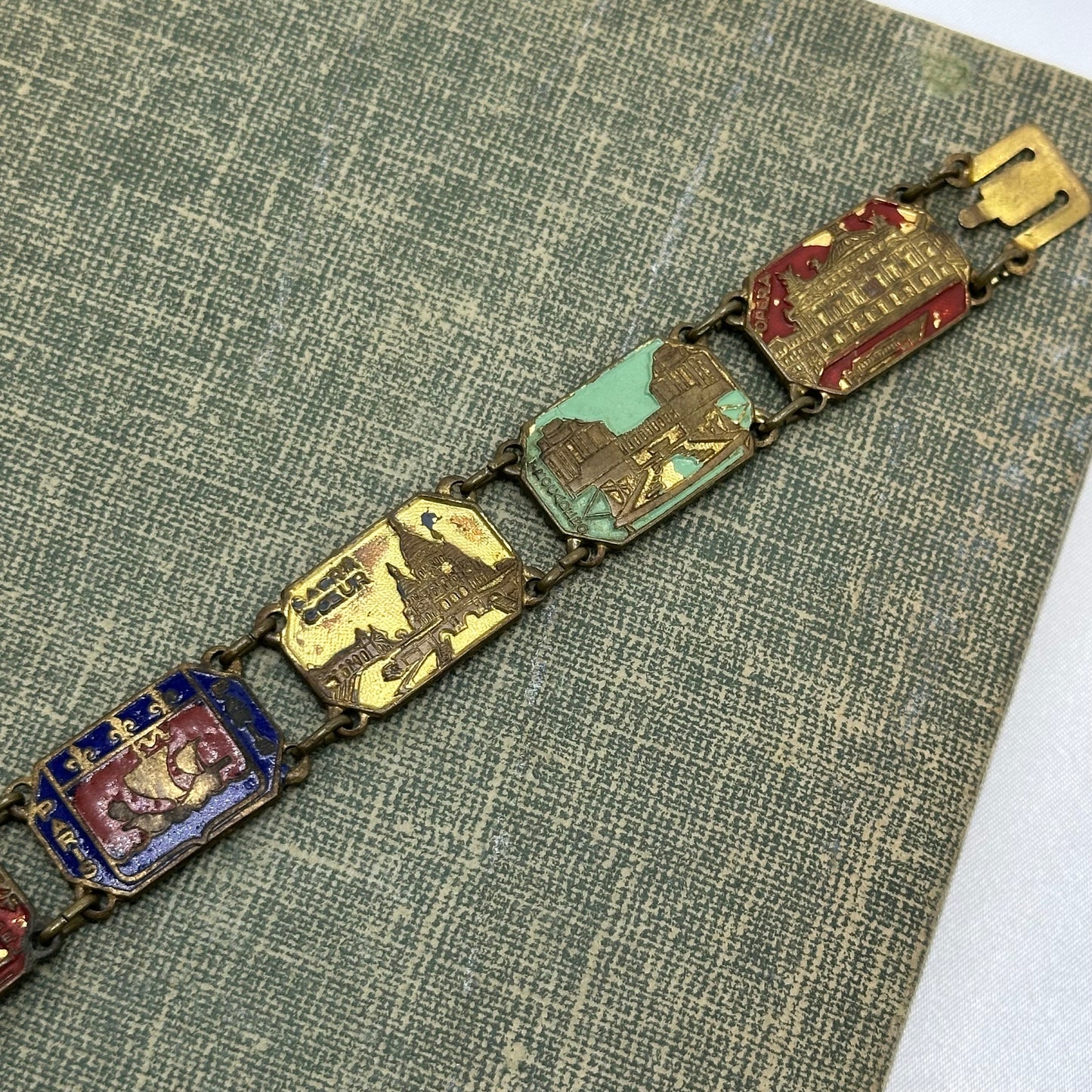 Antique Travel Tile Bracelet