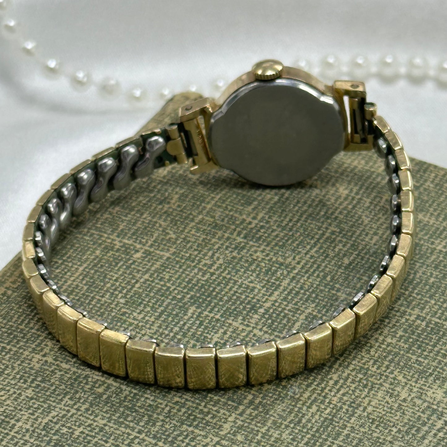 Vintage Dainty Gold Round Dial Timex Watch
