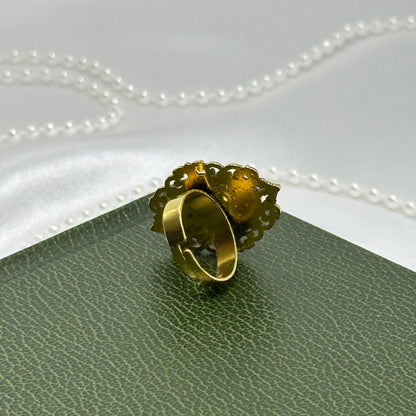 Green Cameo Ring