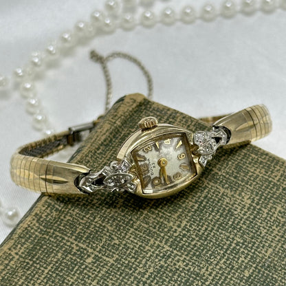 Dainty Vintage 10k RGP 1966 Bulova Cocktail Watch