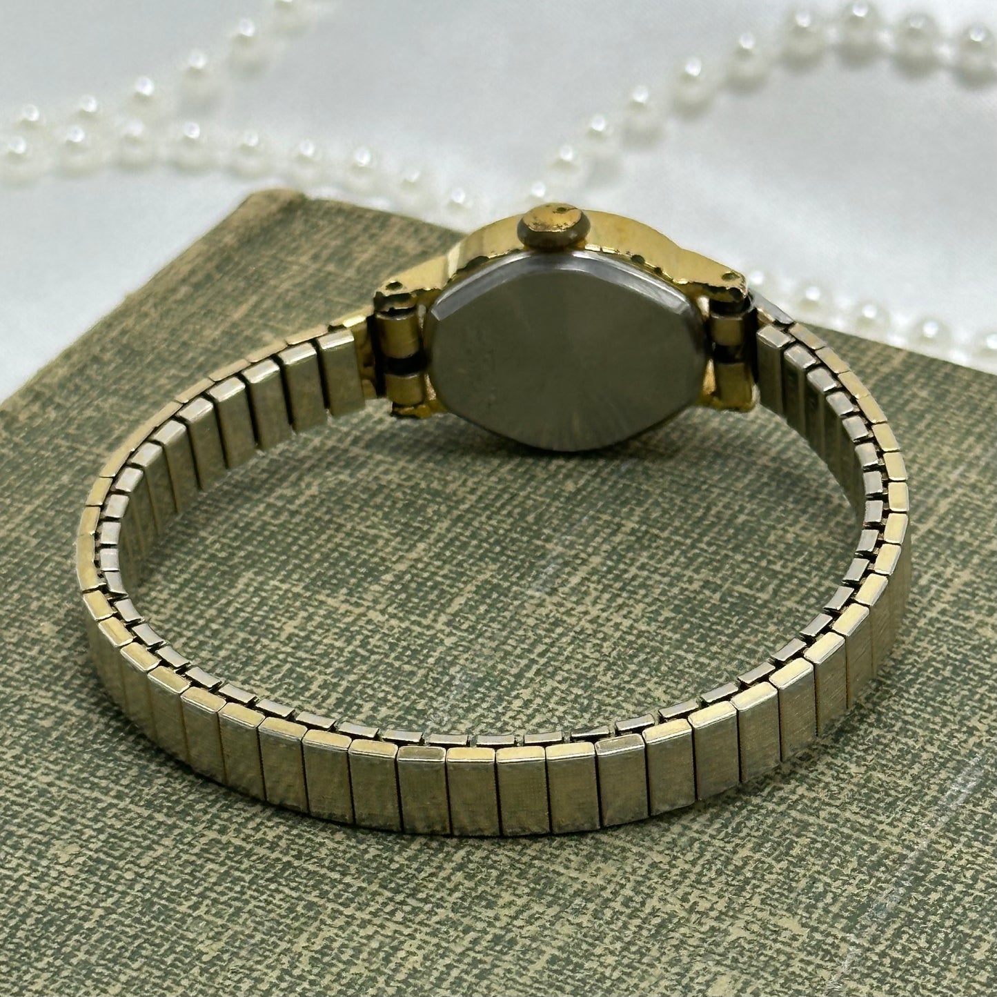 Dainty Vintage Brown Dial Timex Watch