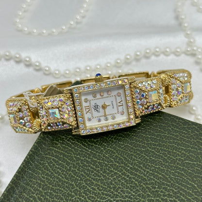Rare Kirks Folly AB Watch with Blue Jewel Crown