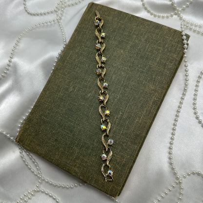 Vintage Gold Iridescent AB Bracelet