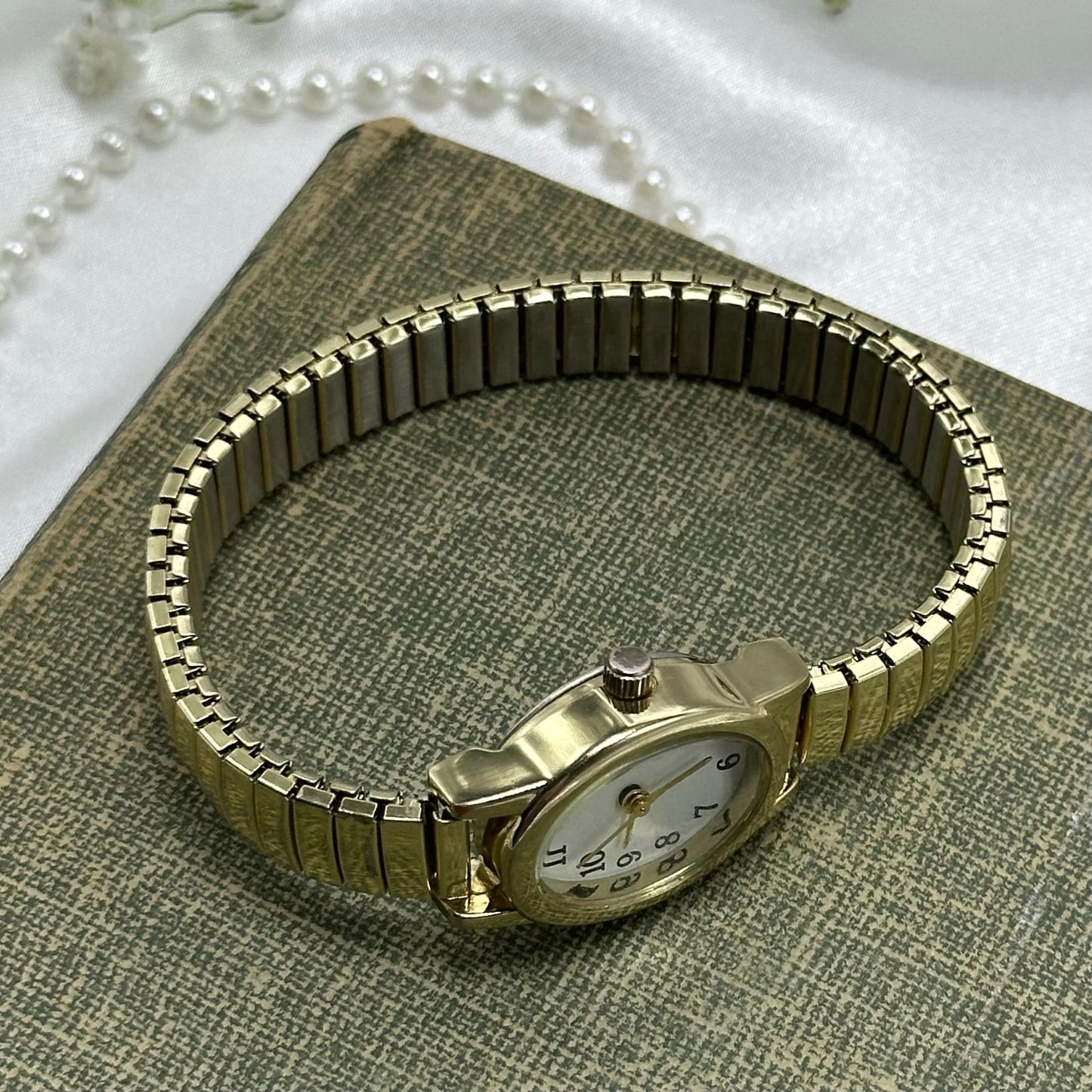 Classic Gold Oval Dial Watch