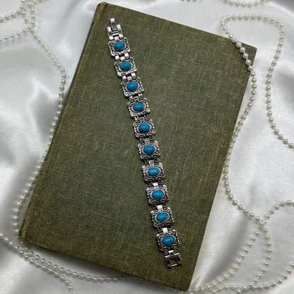 Silver and Turquoise Bracelet