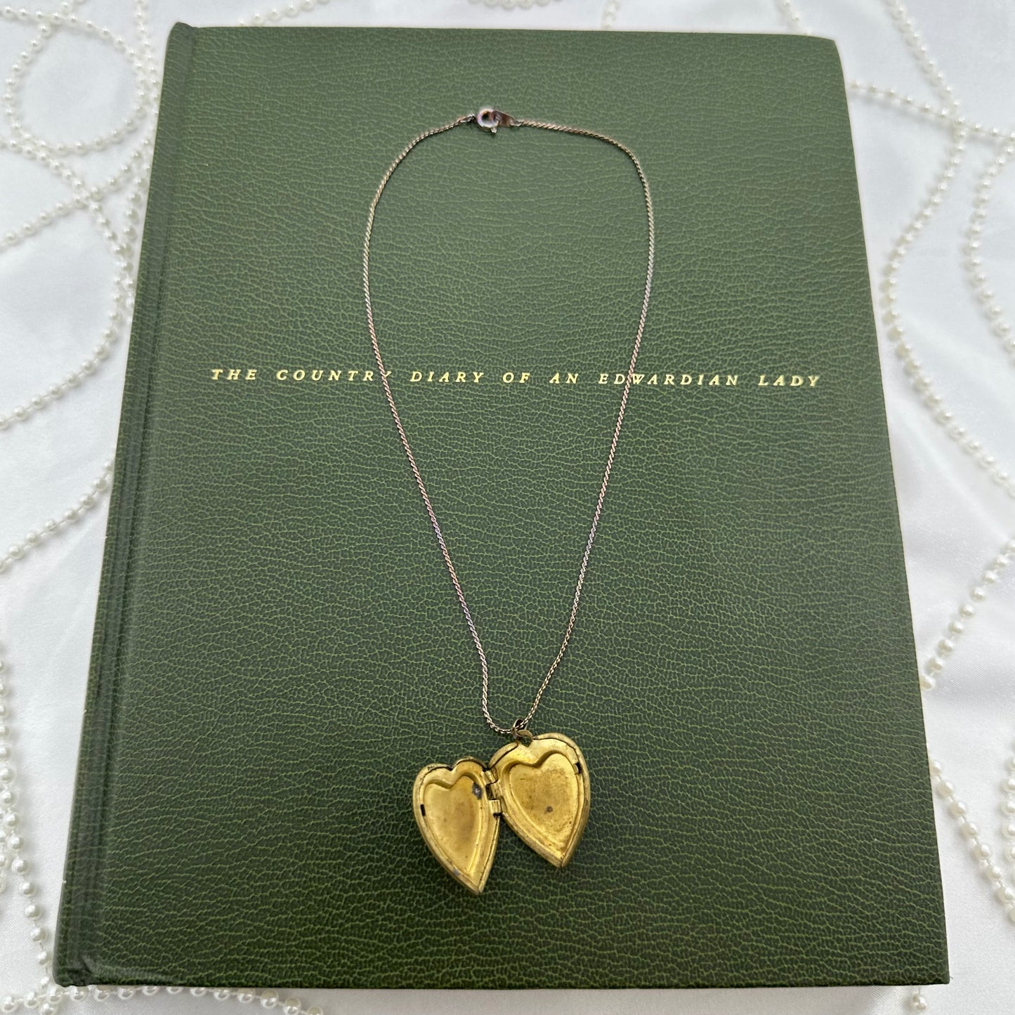 Vintage Gold “Love Forever” Heart Locket Necklace