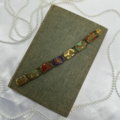 Antique Travel Tile Bracelet