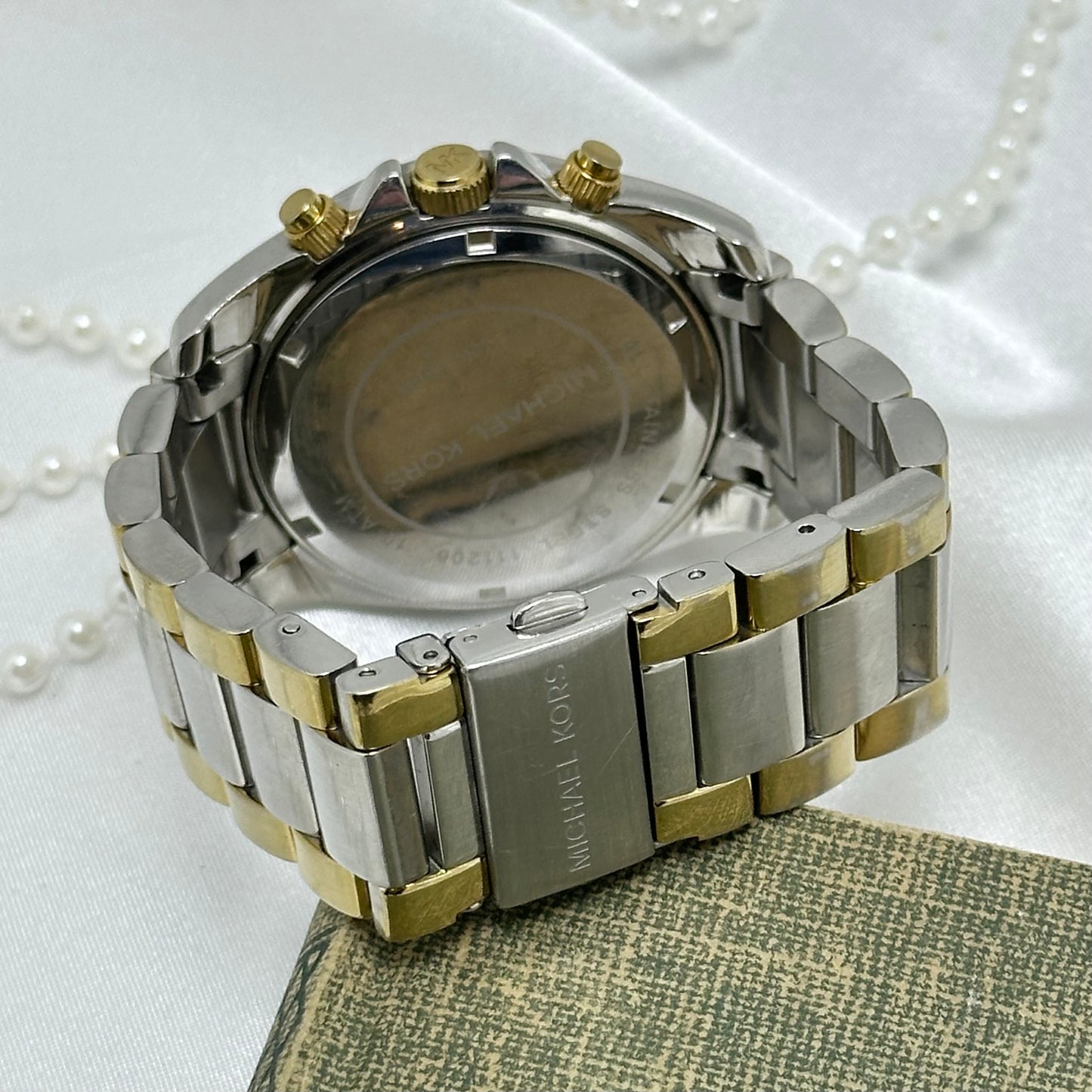 Two-Tone Michael Kors Tank Watch