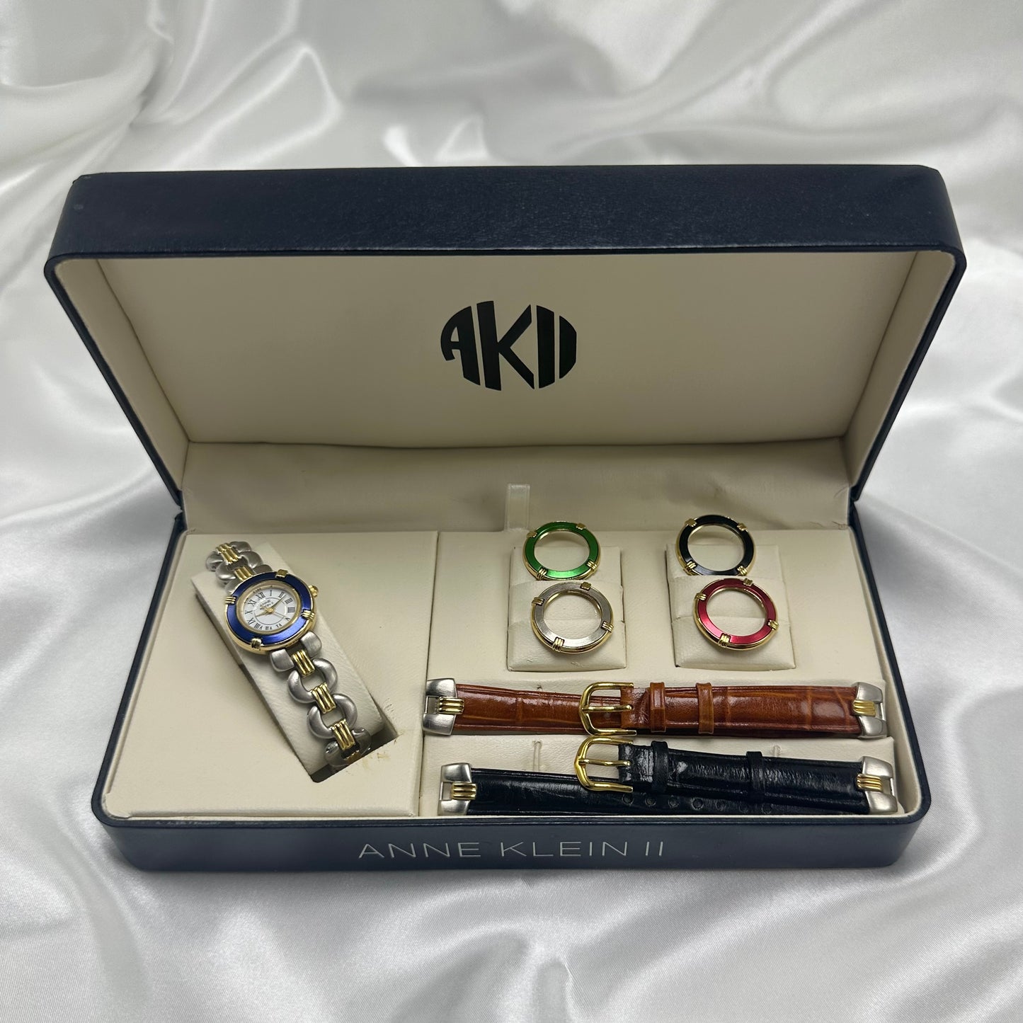Vintage Anne Klein II Interchangeable Watch Box Set