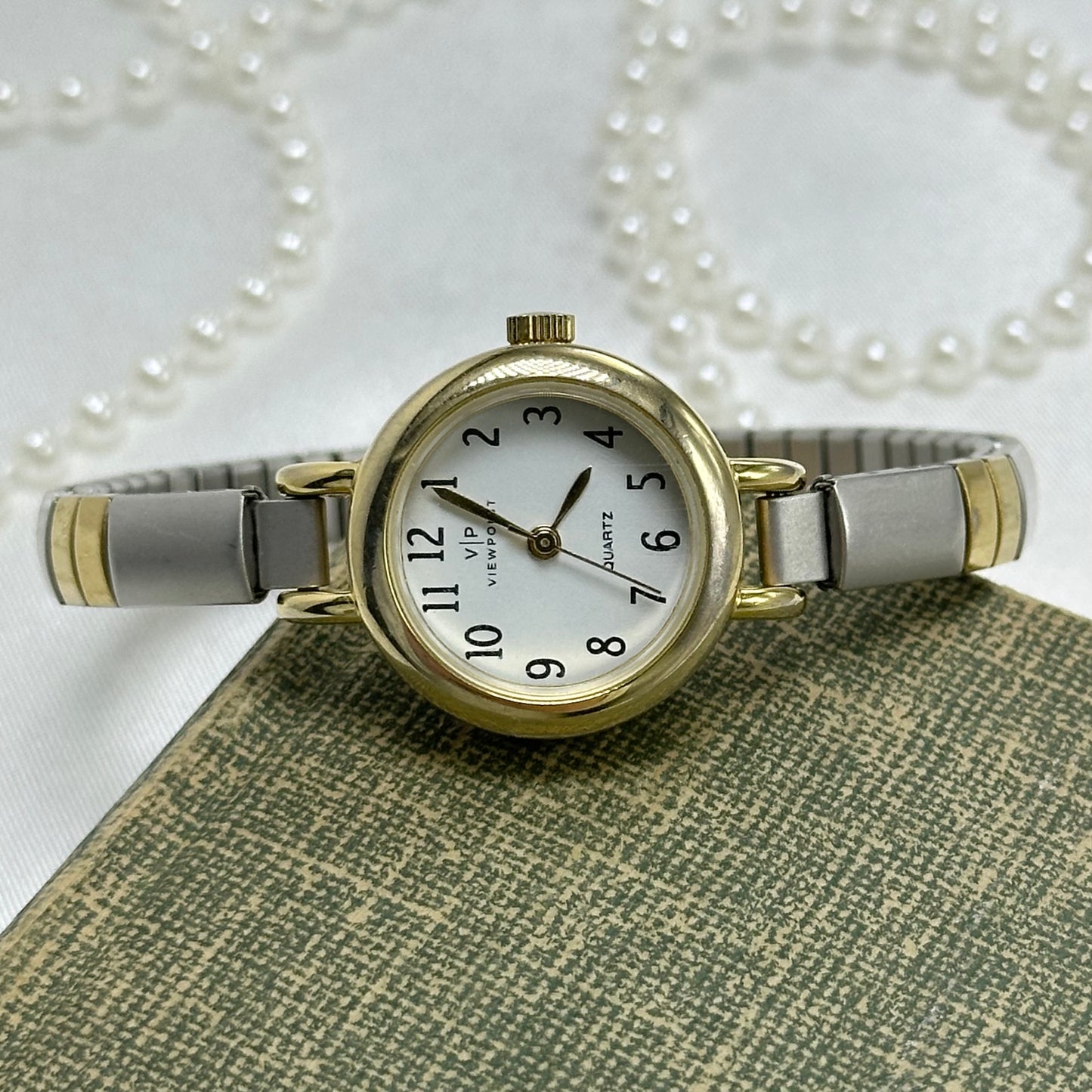 Two-Tone Round Dial Viewpoint Watch