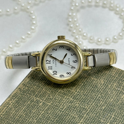 Two-Tone Round Dial Viewpoint Watch