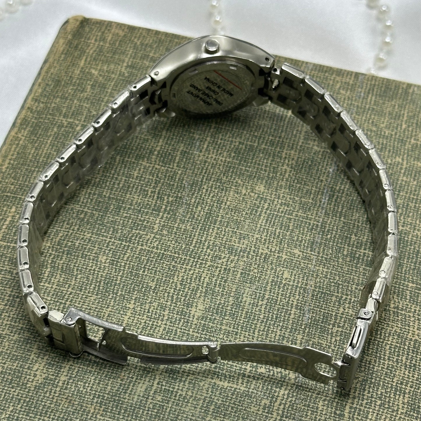 Silver Watch with Unique Calendar Dial