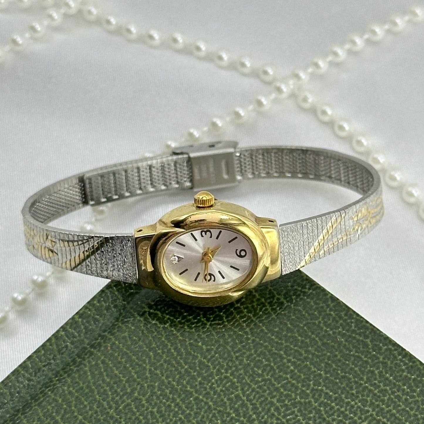 Two-Tone Vintage Avon Tulip Watch