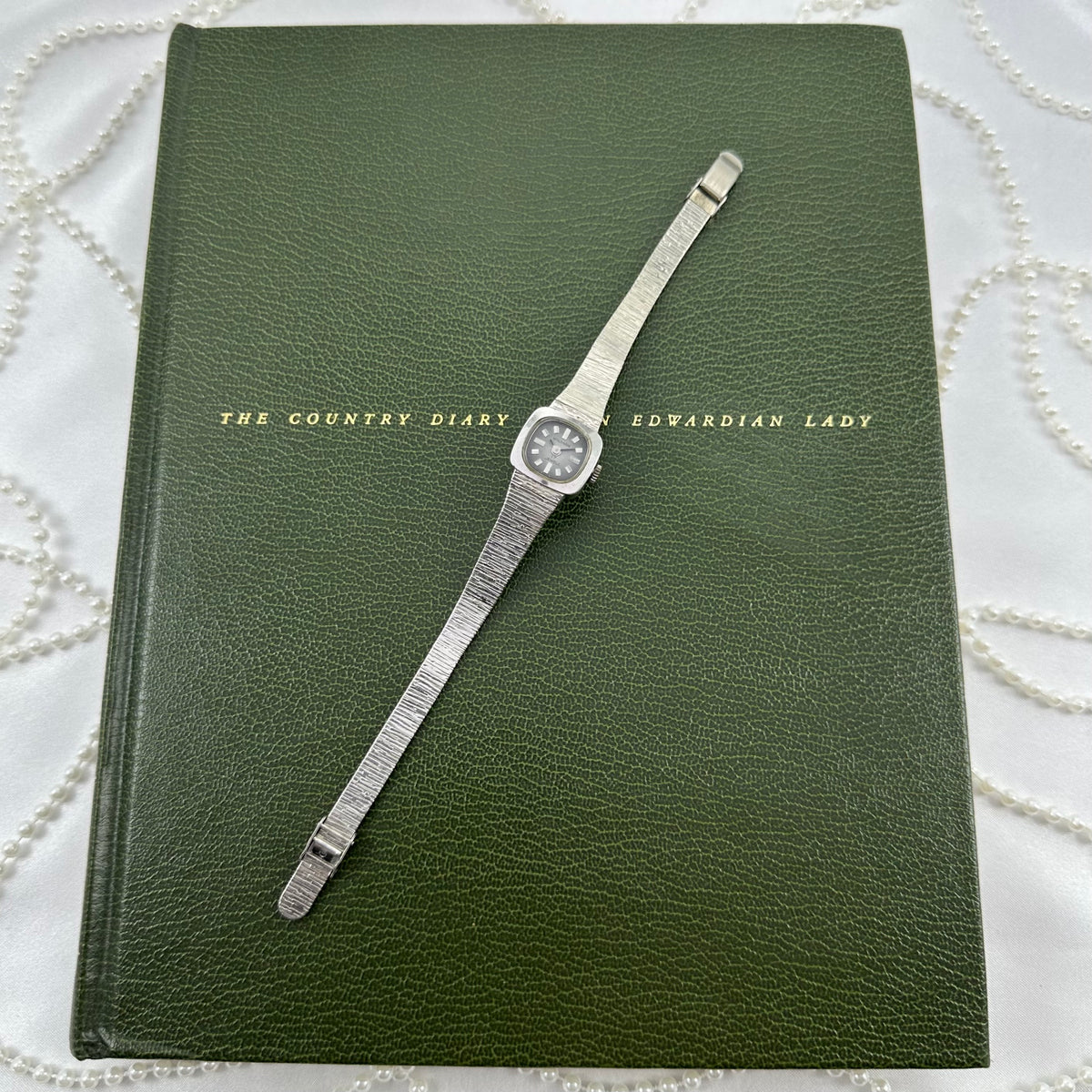 1970's Silver Waltham Wind-Up Watch with Grey Gradient Dial