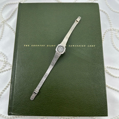 1970's Silver Waltham Wind-Up Watch with Grey Gradient Dial