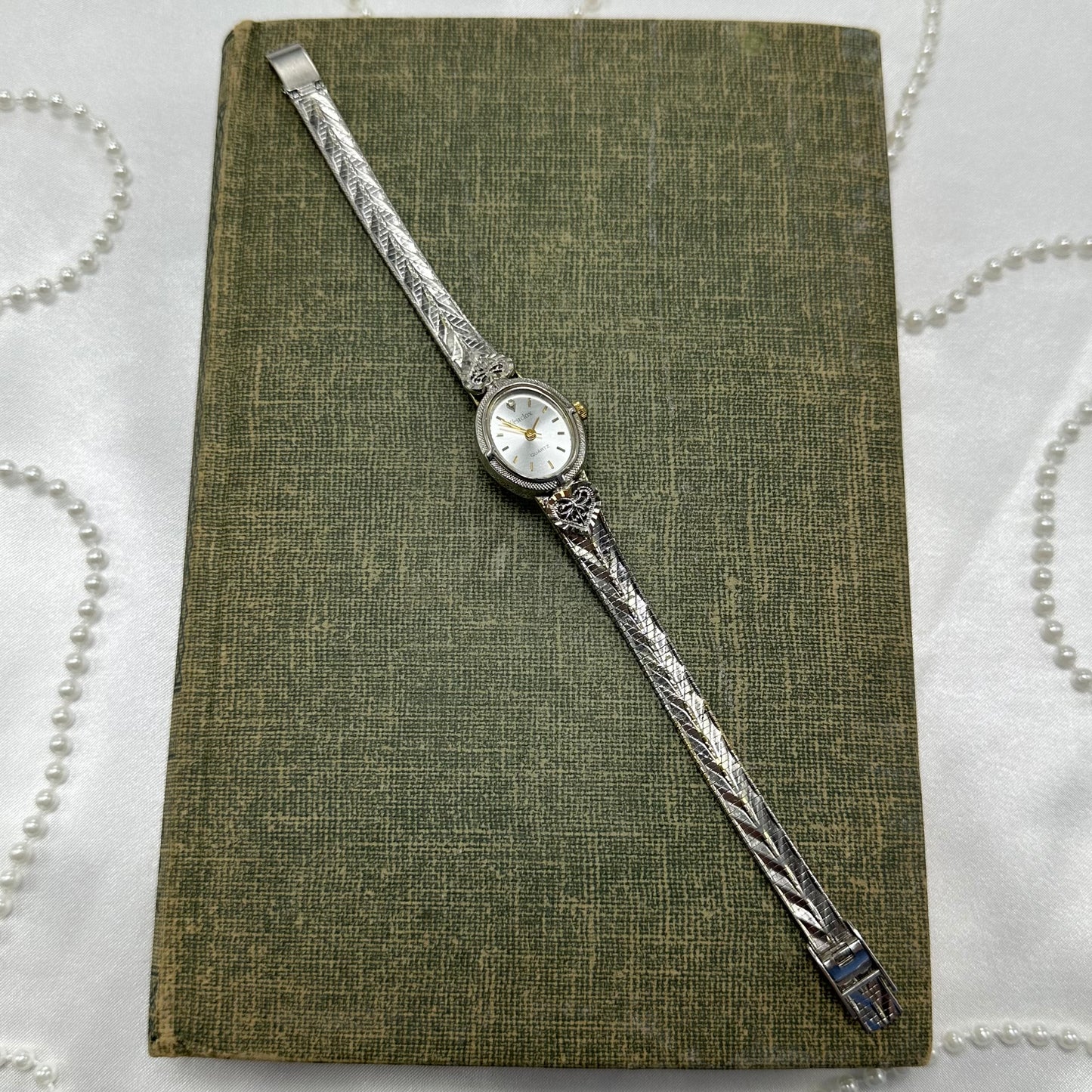 Filigree Two-Tone Heart Watch
