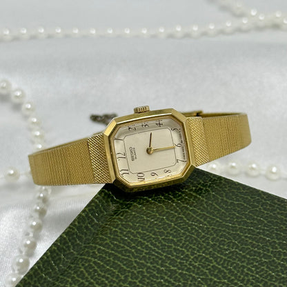 Gold Vintage Octagon Dial Seiko Watch