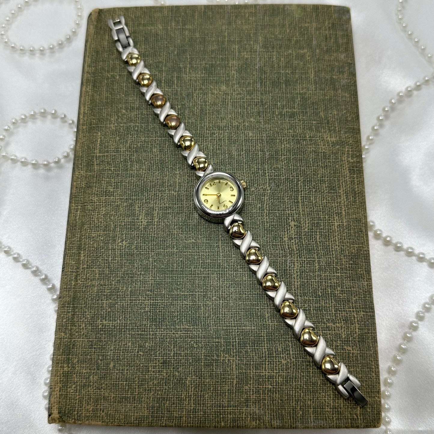 Two-Tone Heart Watch