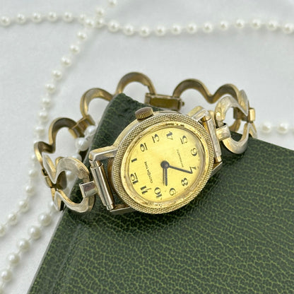 Vintage Collectable Custom Time Wind-Up Gold Watch