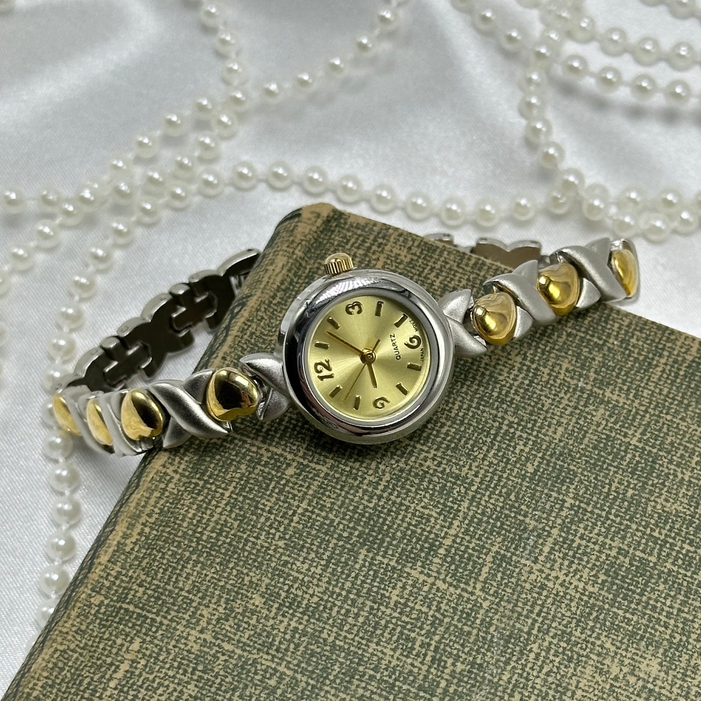 Two-Tone Heart Watch