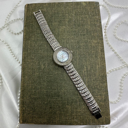 Diamanté Watch with Mother of Pearl Dial