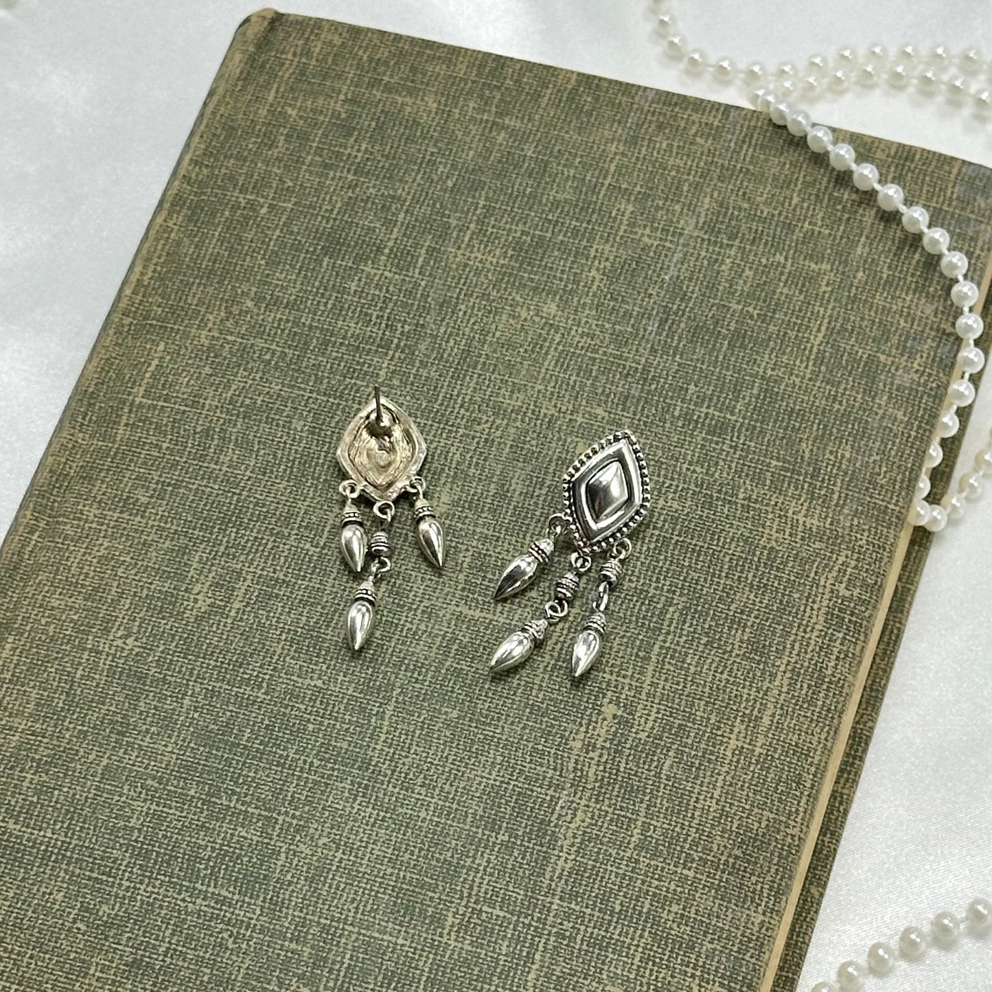 Vintage Avon Silver Dangle Earrings