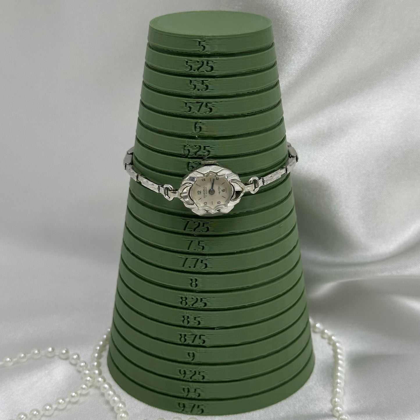 10K RGP Silver Cornell 17 Jewels Wind-Up Watch