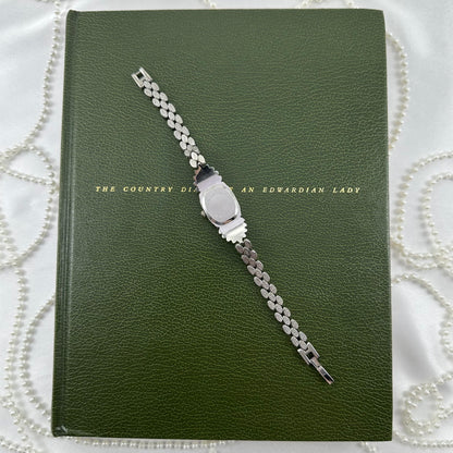 Elegant Crystal Silver Vivani Watch