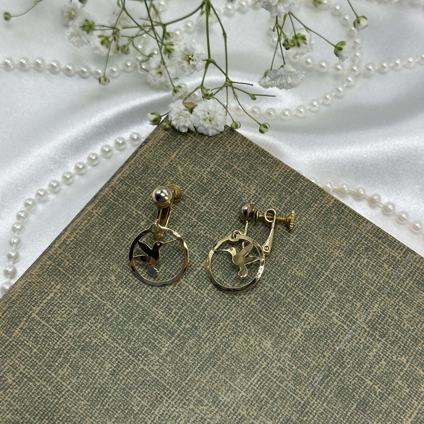 Vintage Hummingbird Earrings