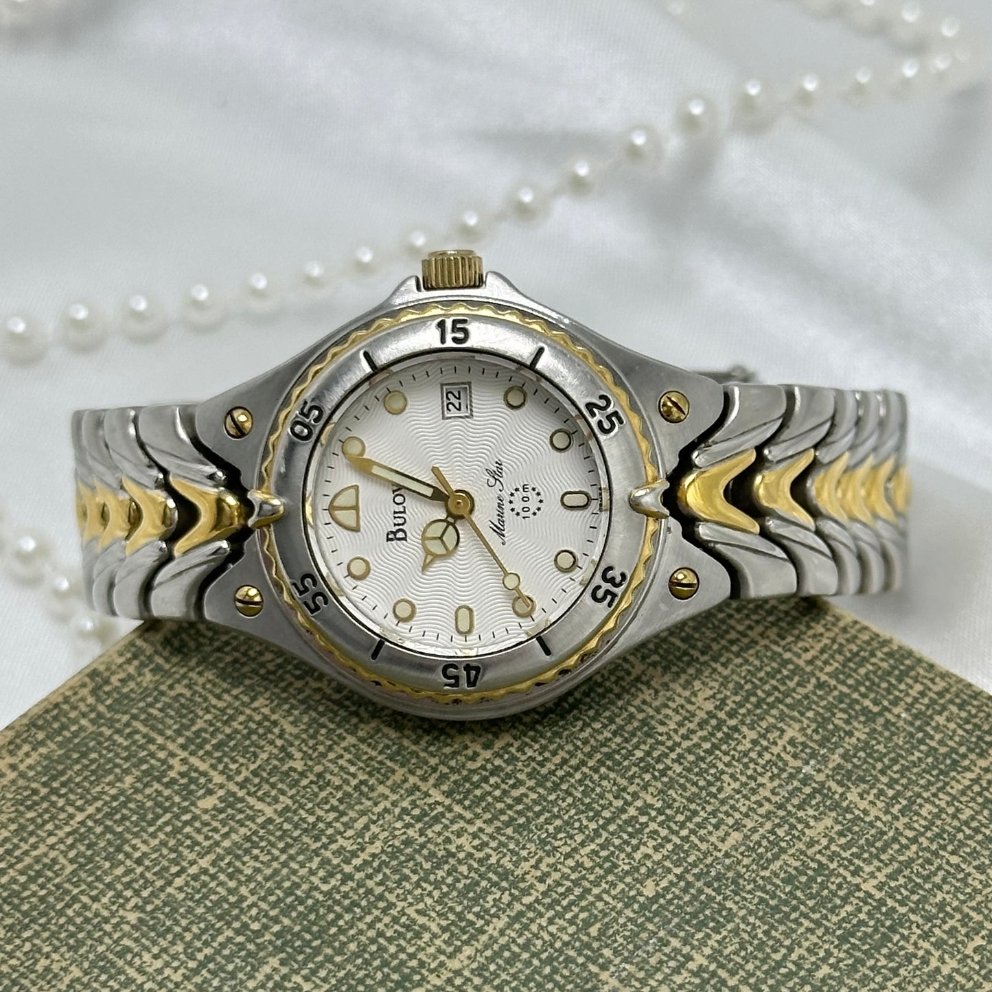 Two-Tone Bulova Marine Star Watch