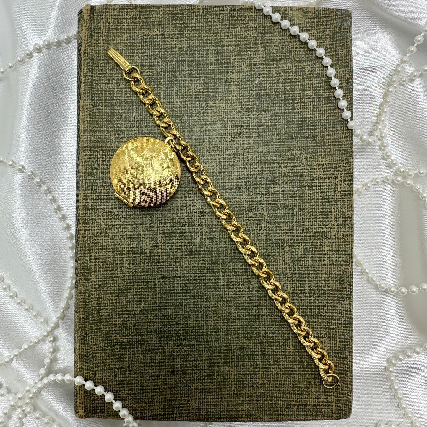 Rare Vintage Perfume Locket Bracelet with Original Perfume