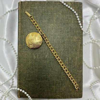Rare Vintage Perfume Locket Bracelet with Original Perfume