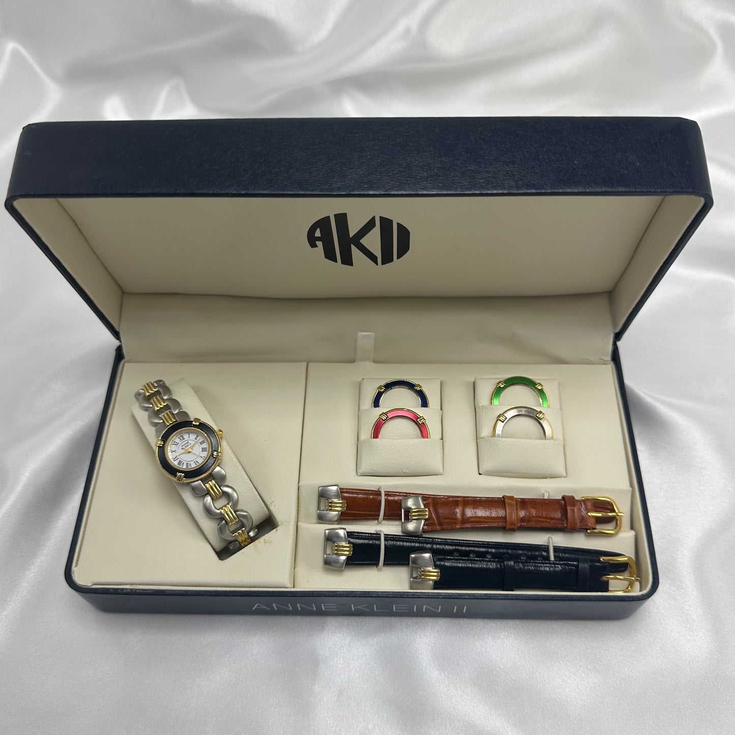 Vintage Anne Klein II Interchangeable Watch Box Set
