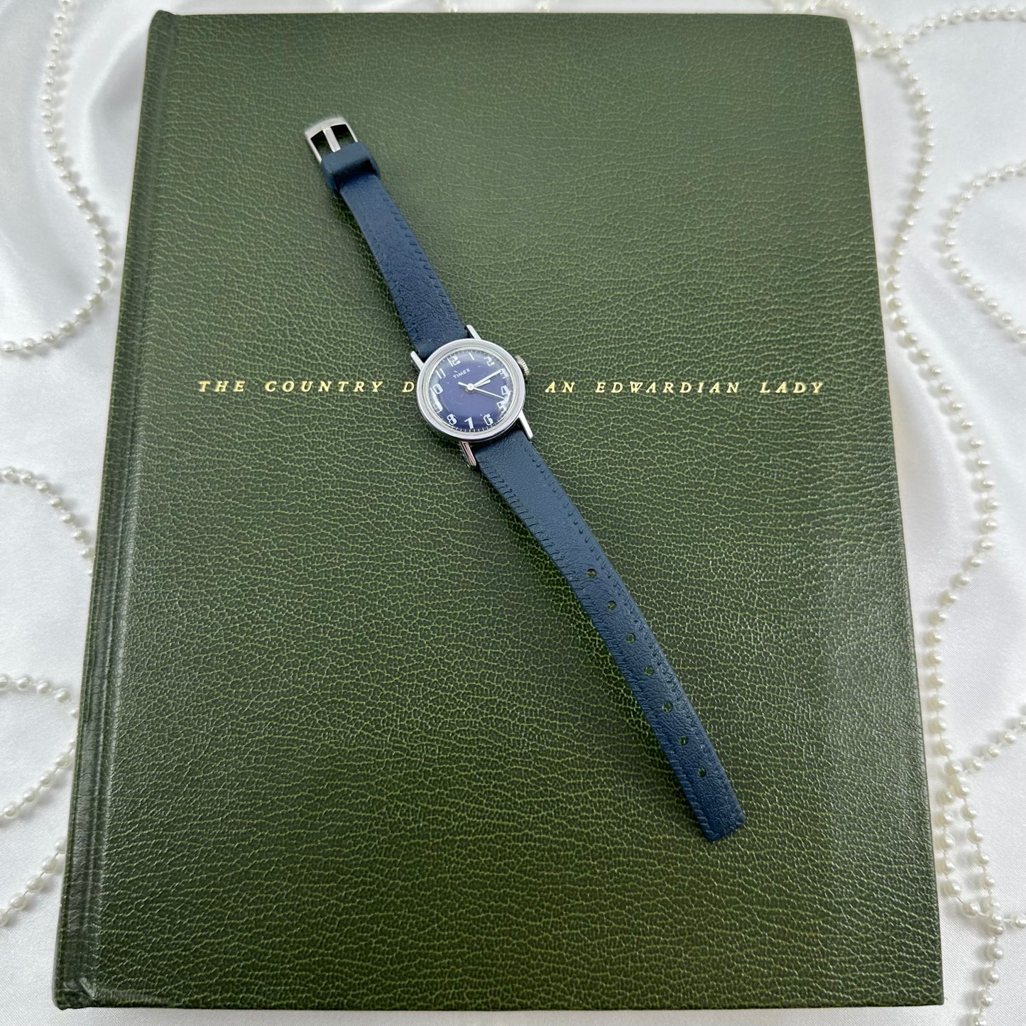 1970's Dark Blue Timex Wind-Up Watch