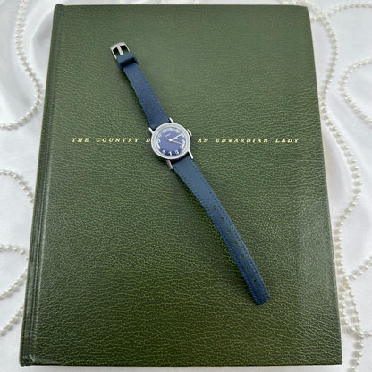 1970's Dark Blue Timex Wind-Up Watch
