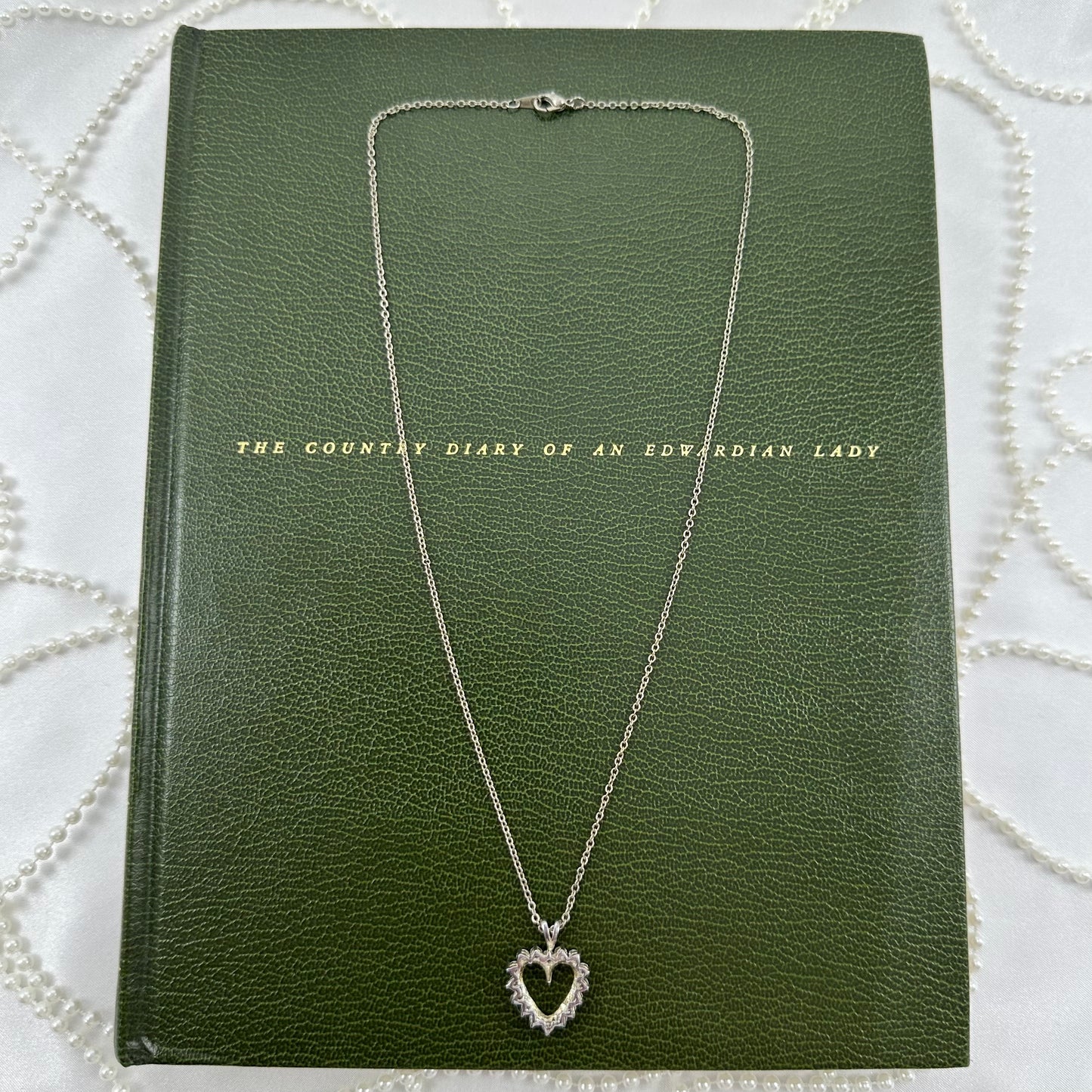 Silver Cubic Zirconia Heart Necklace
