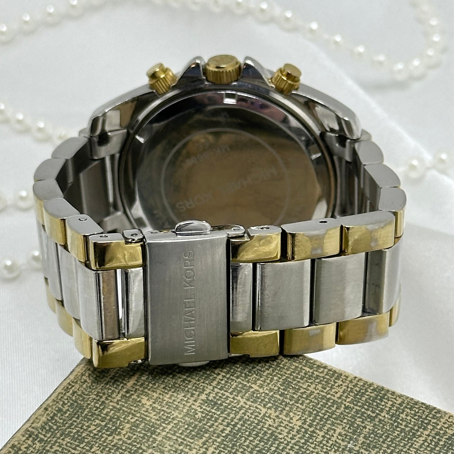 Two-Tone Michael Kors Tank Watch