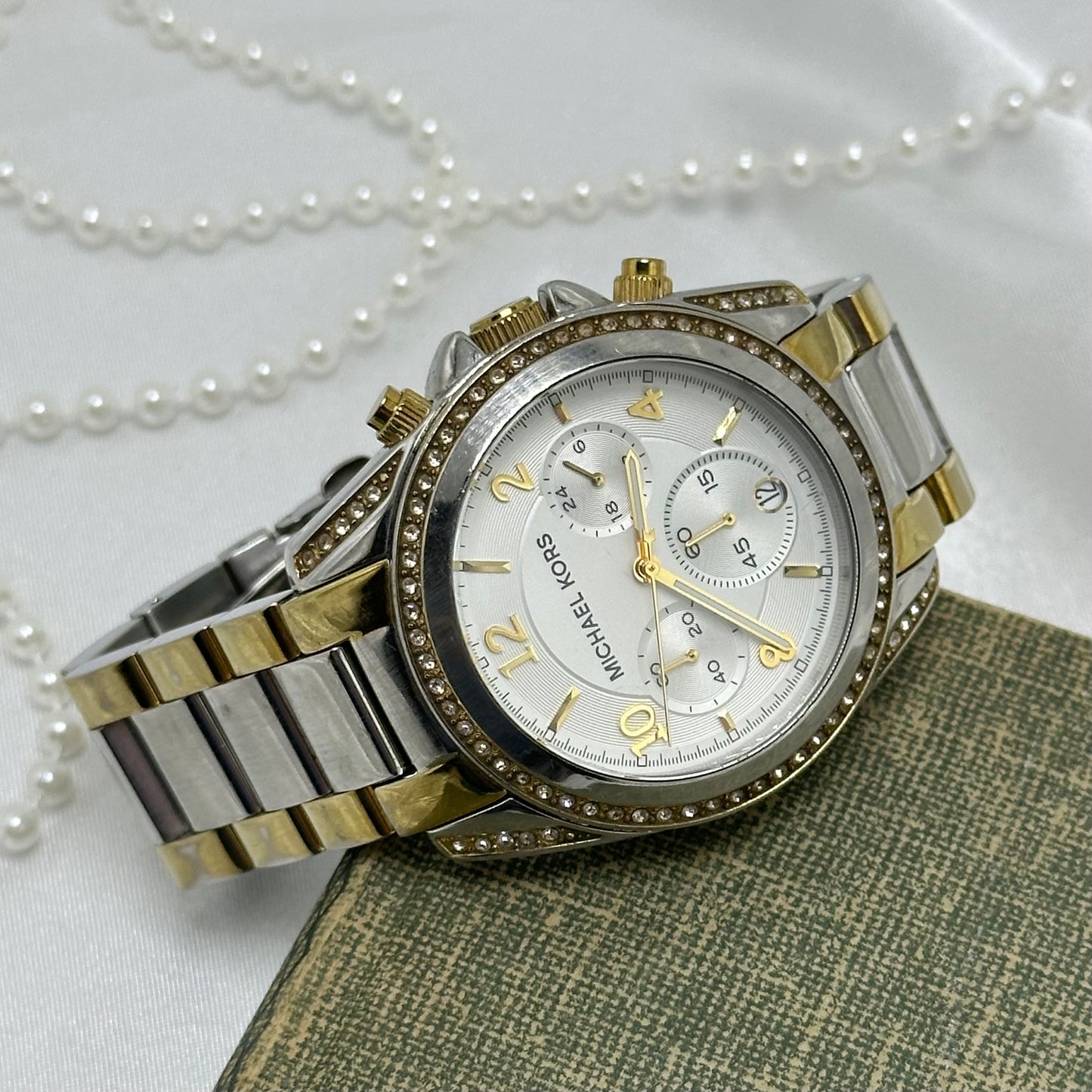 Two-Tone Michael Kors Tank Watch