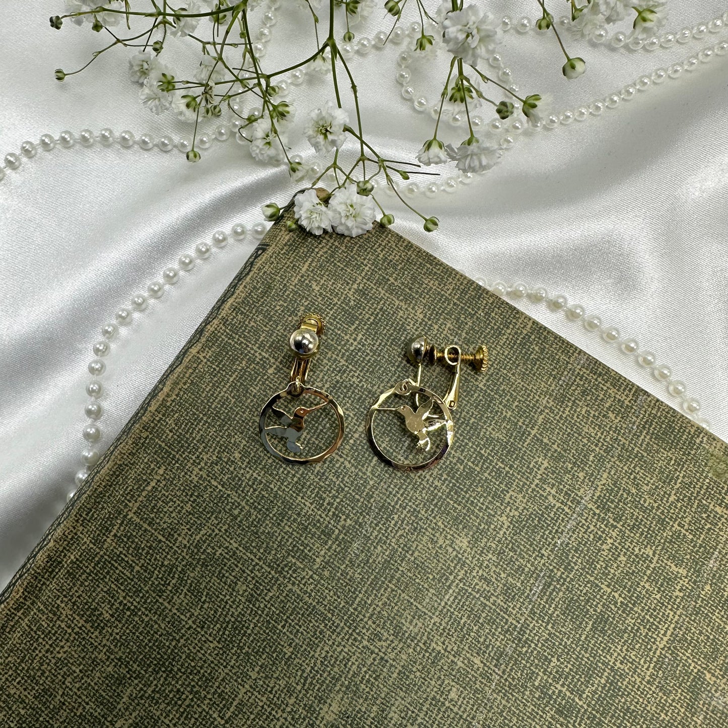 Vintage Hummingbird Earrings
