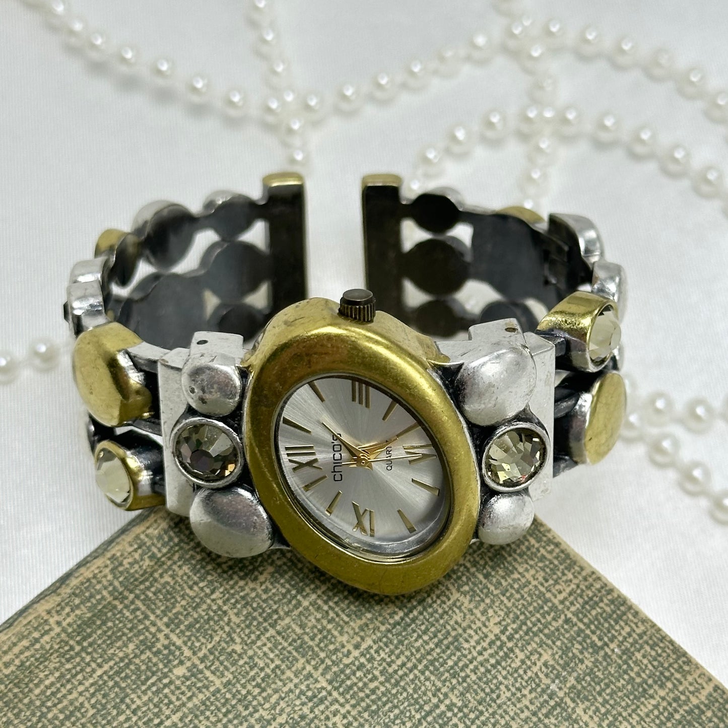 Two-Tone Chico's Cuff Watch
