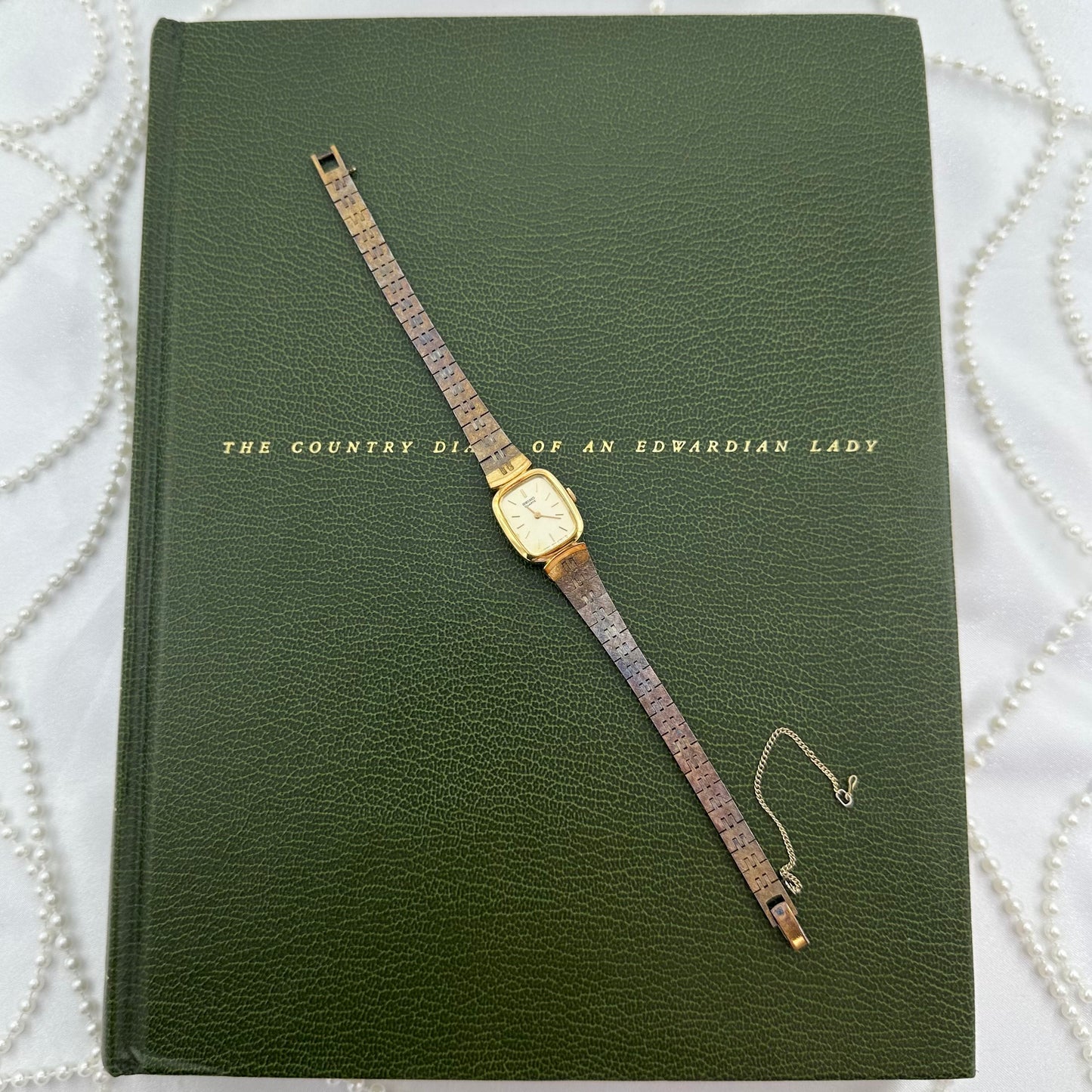 Dainty Gold Square Dial Seiko Watch
