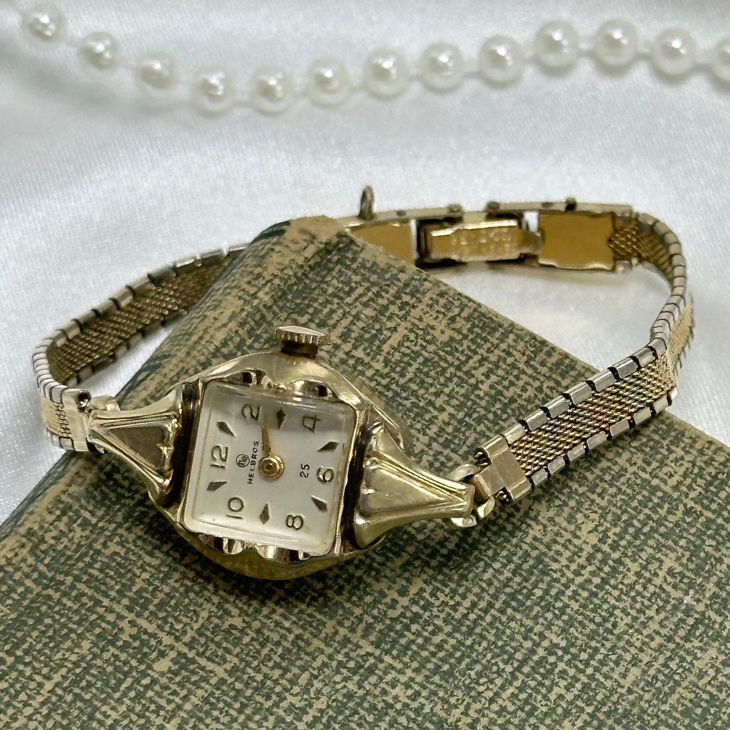 10K RGP Gold Vintage Helbros Wind-Up Watch