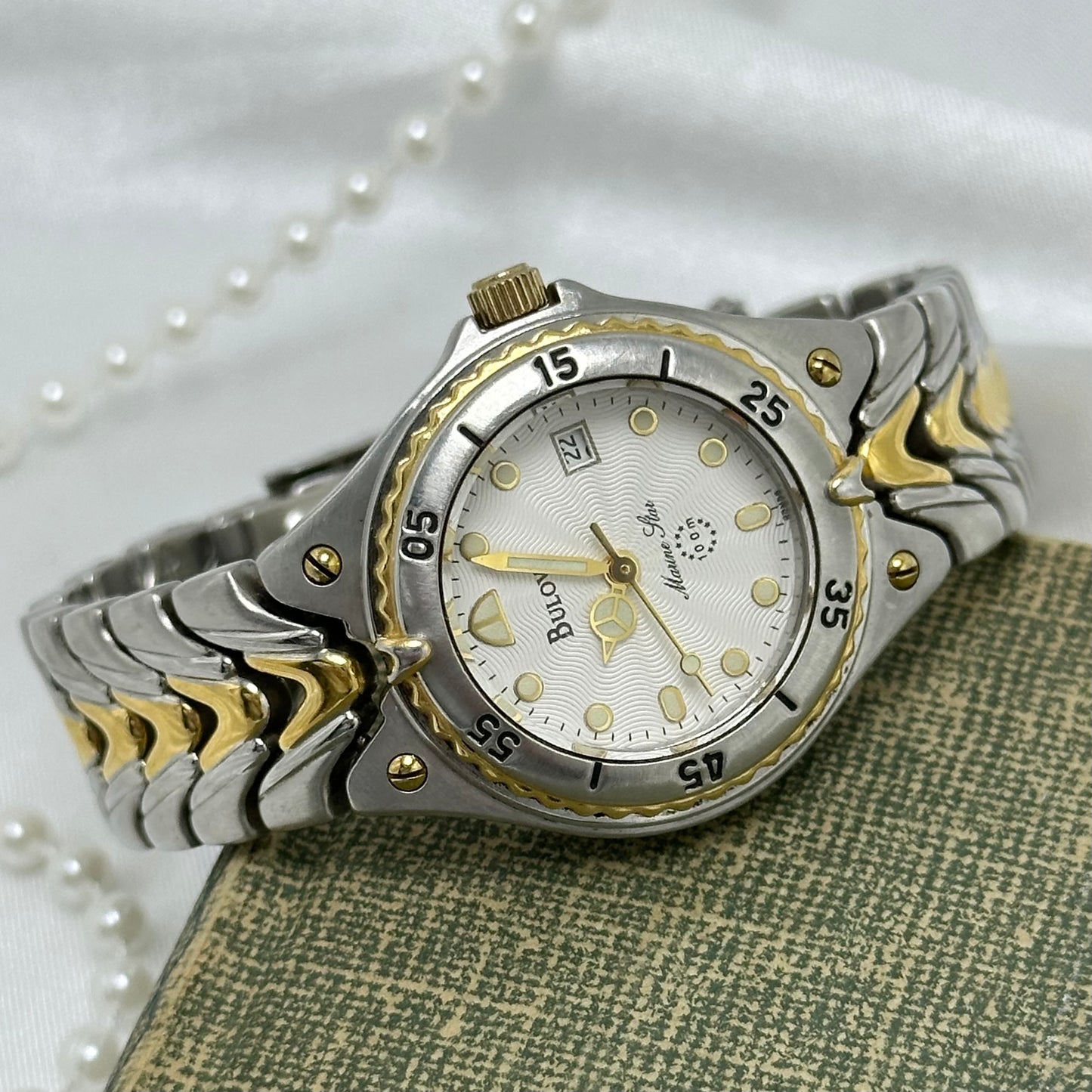 Two-Tone Bulova Marine Star Watch