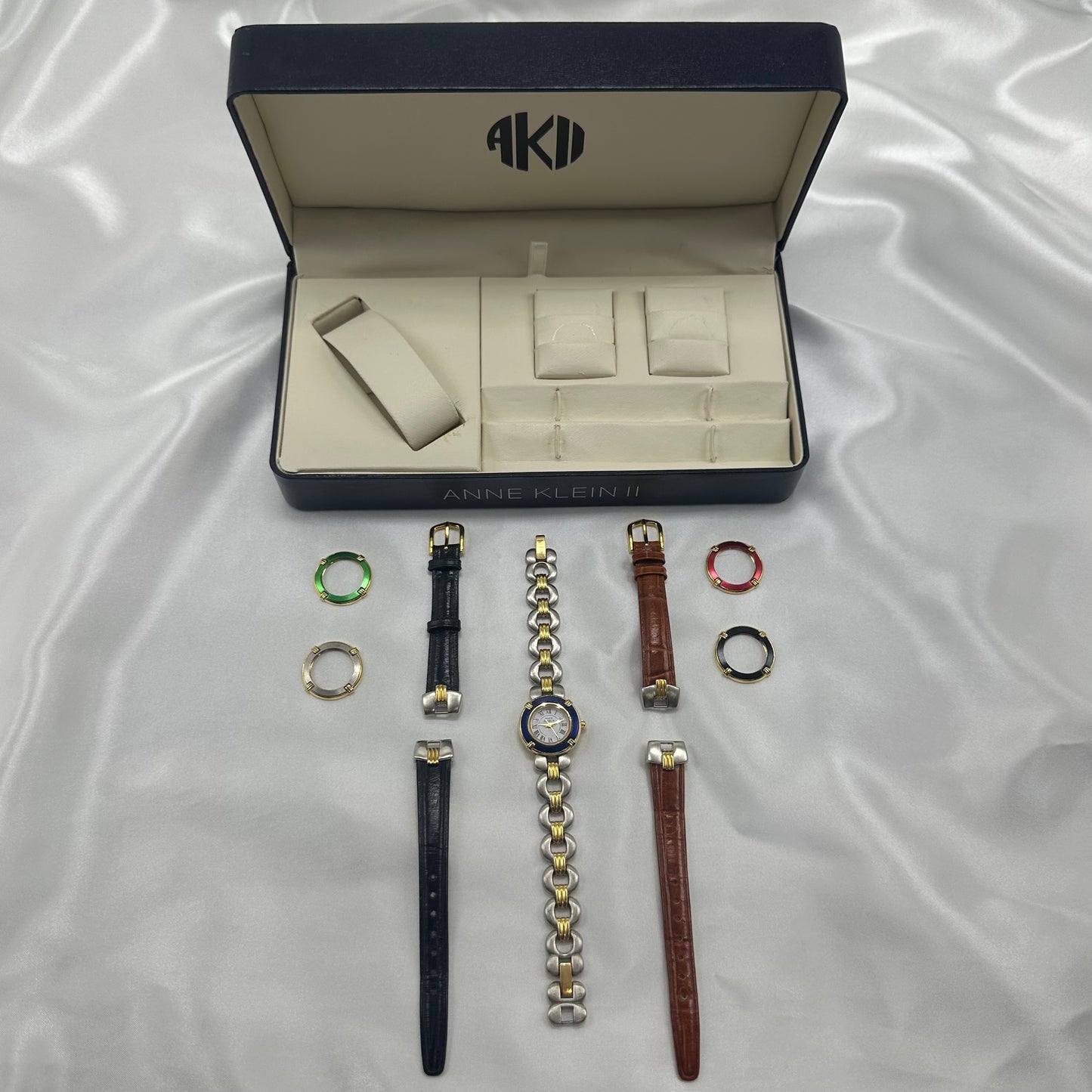 Vintage Anne Klein II Interchangeable Watch Box Set