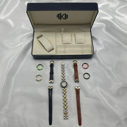 Vintage Anne Klein II Interchangeable Watch Box Set