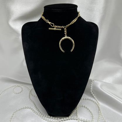 1960's Vintage Gold Twisted Metal Watch Chain with Dog Clip Clasp