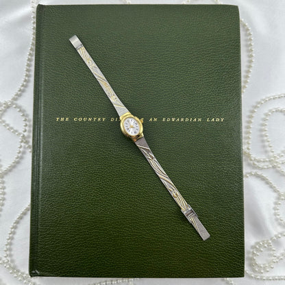 Two-Tone Vintage Avon Tulip Watch
