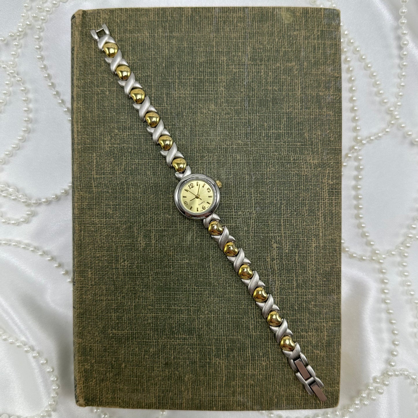 Two-Tone Heart Watch