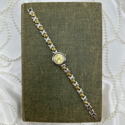 Two-Tone Heart Watch